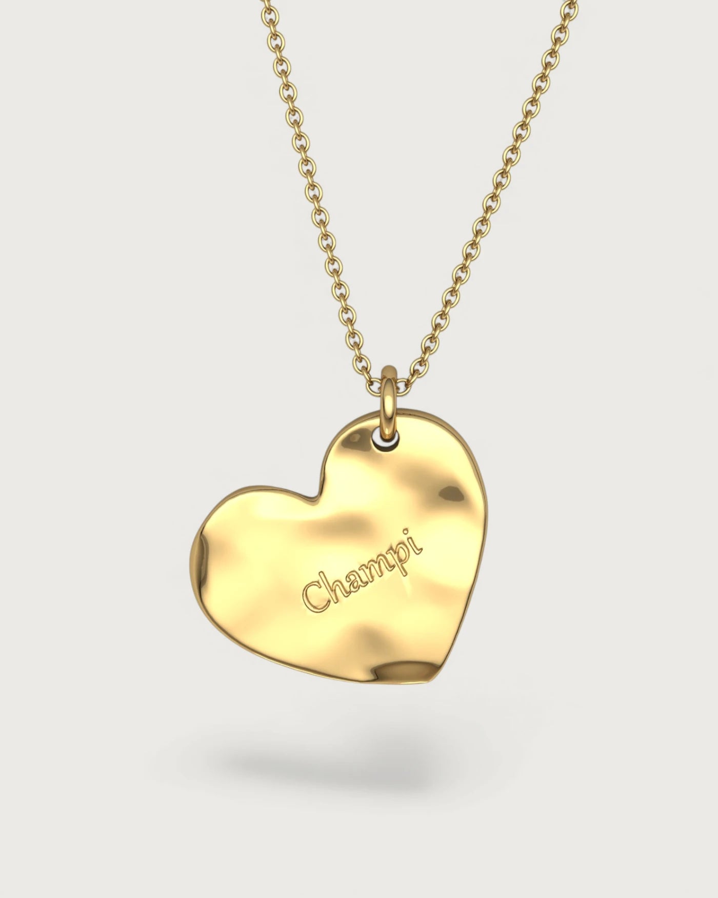 Colgante Huella Nariz Perro o Gato Dorado