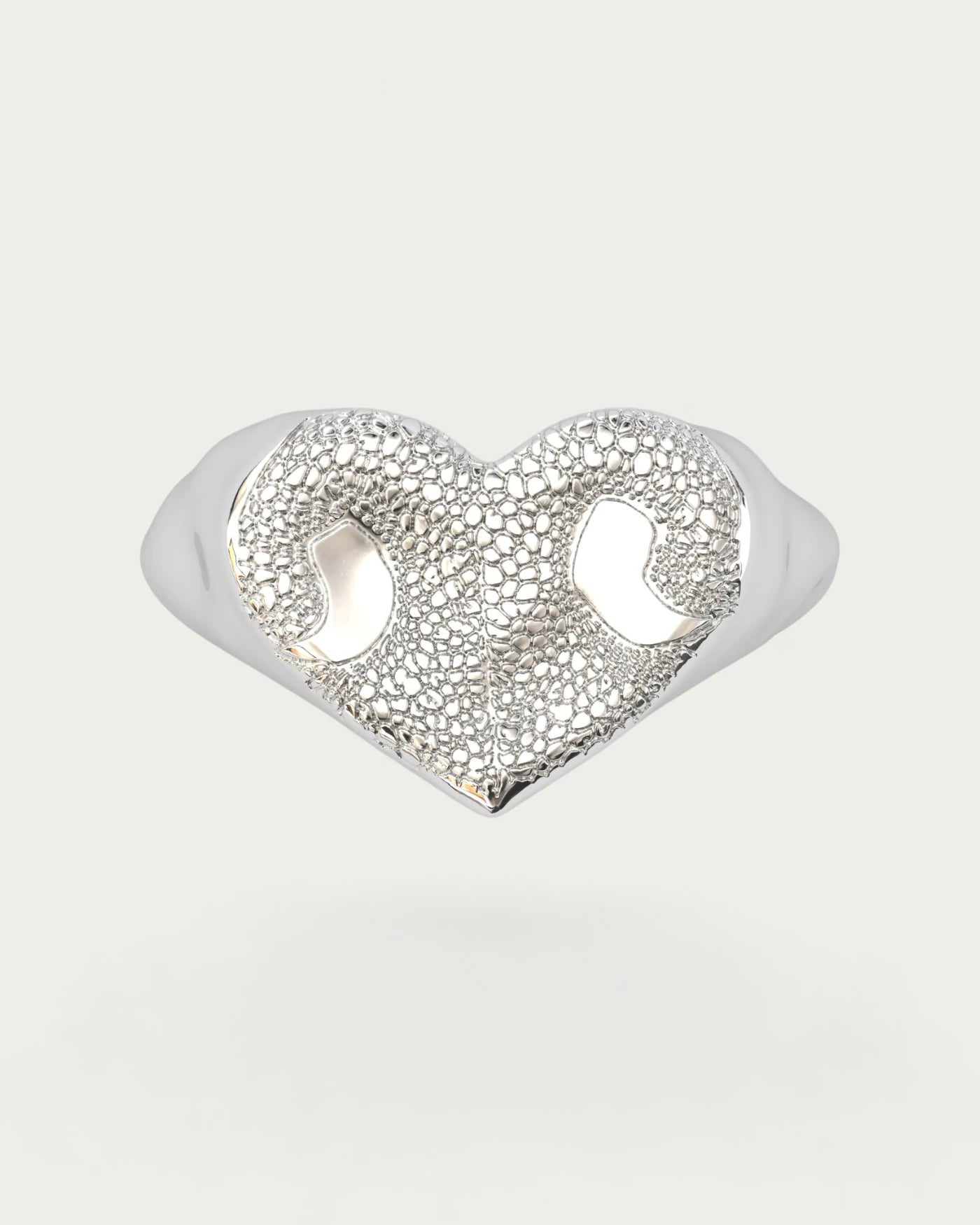 Anillo Huella Nariz Perro o Gato Dorado en Plata de Ley