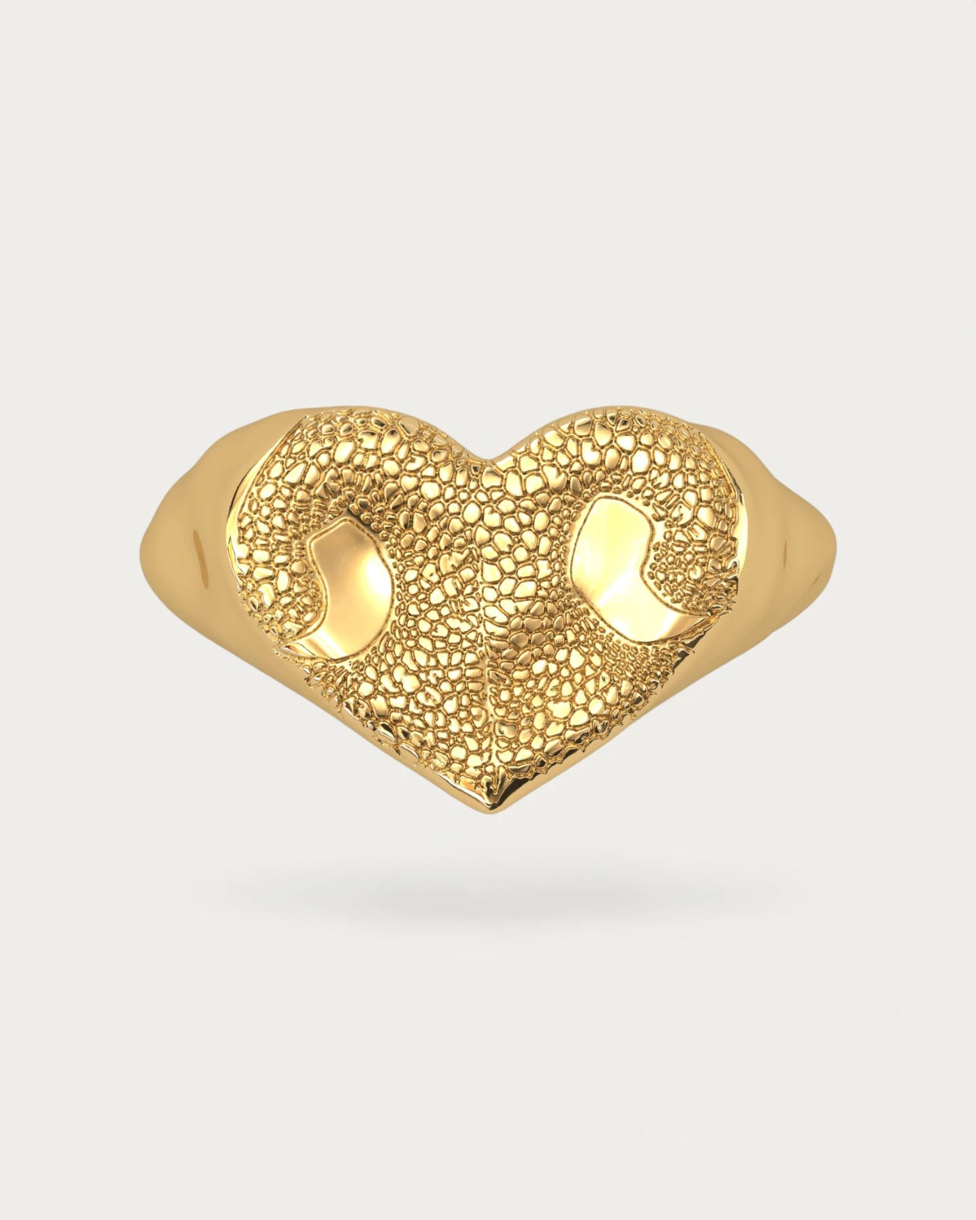 Anillo Huella Nariz Perro o Gato Dorado