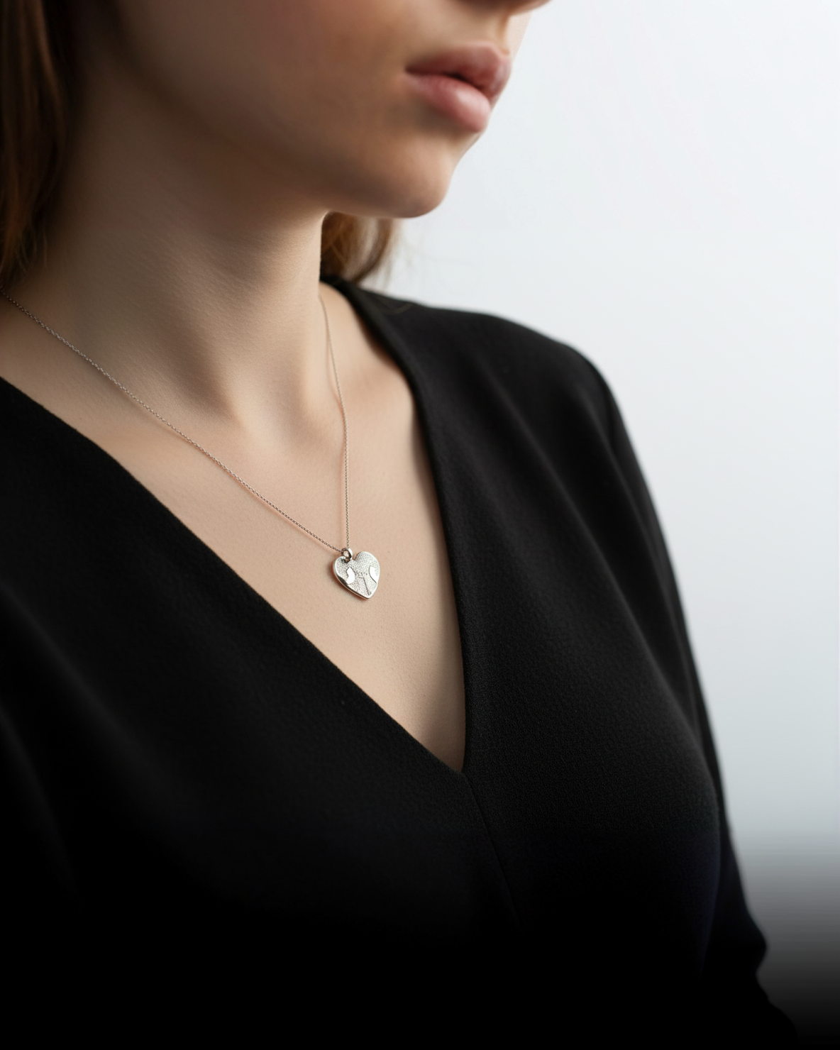 Colgante Huella Nariz Perro o Gato en Plata de Ley