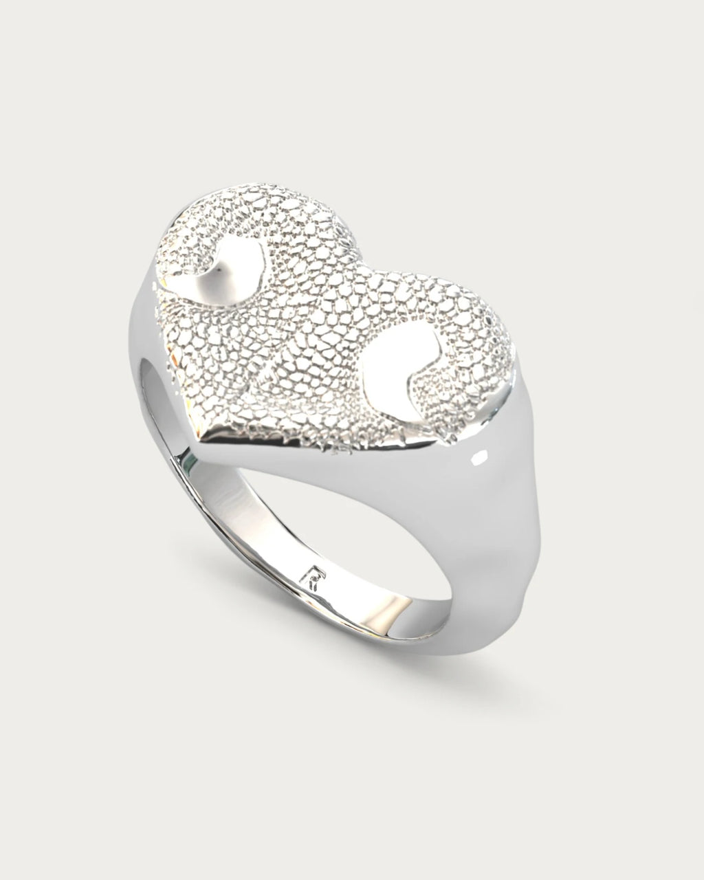 Anillo Huella Nariz Perro o Gato en Plata de Ley