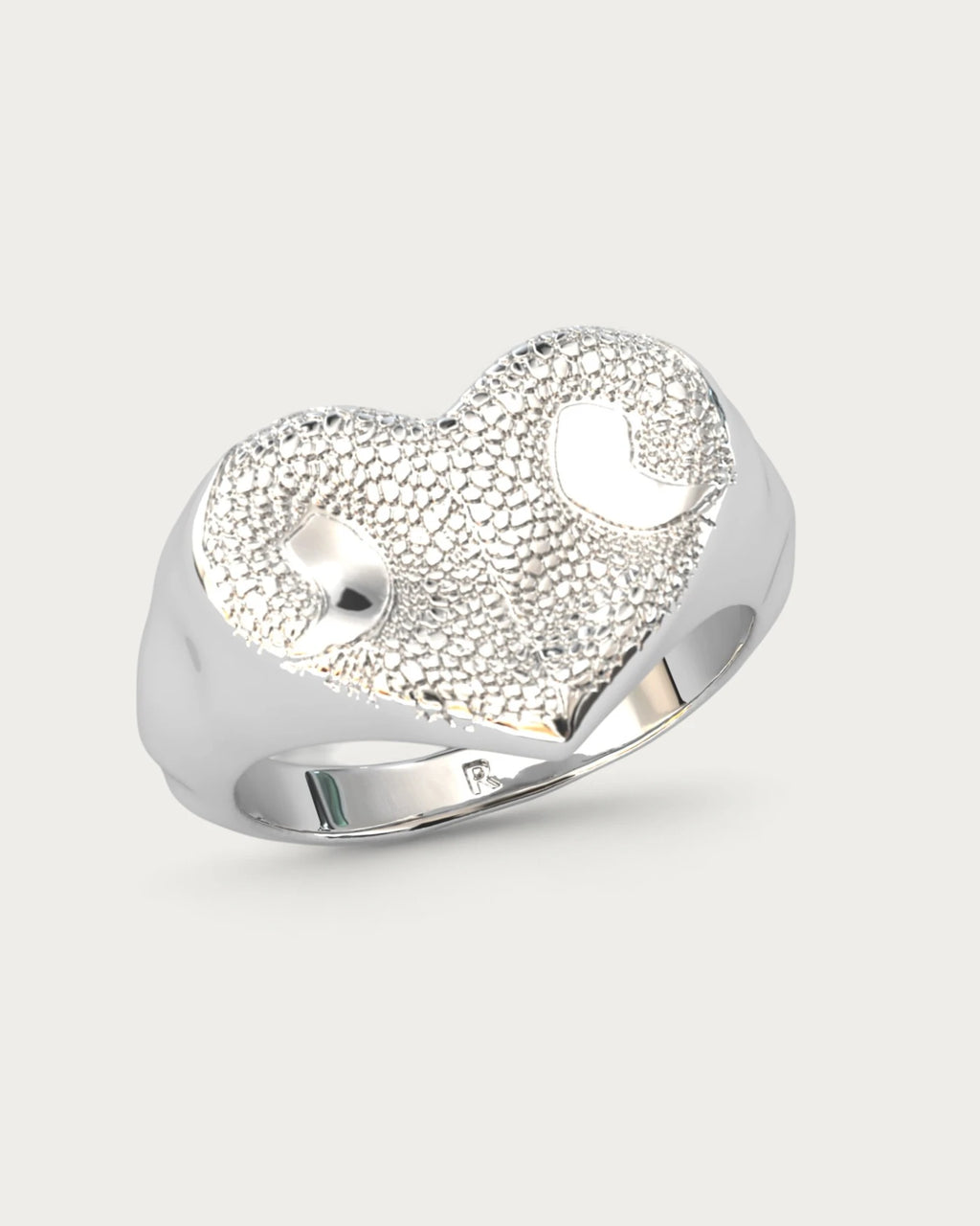 Anillo Huella Nariz Perro o Gato en Plata de Ley