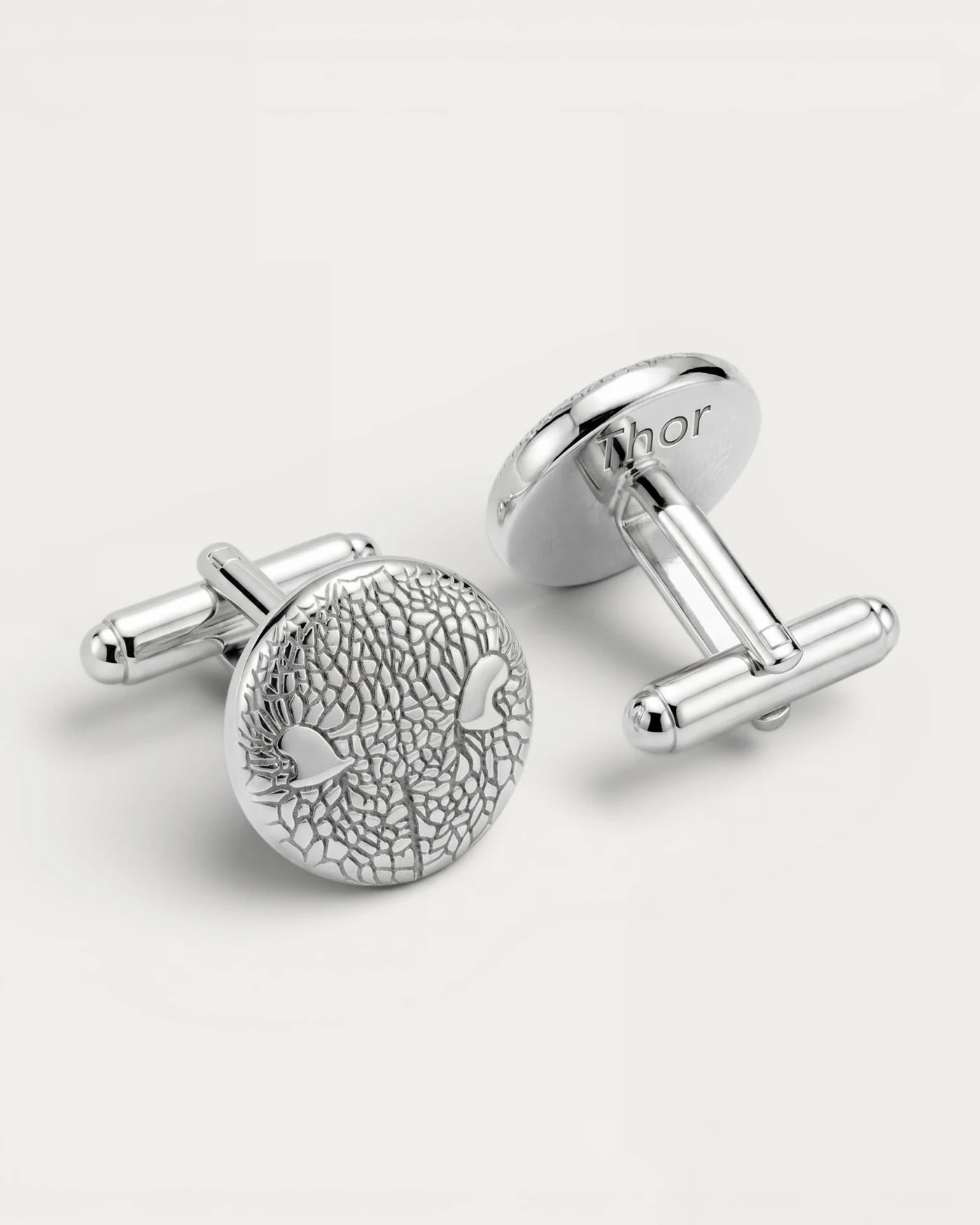 Gemelos de Plata de ley Personalizados huella u Hocico