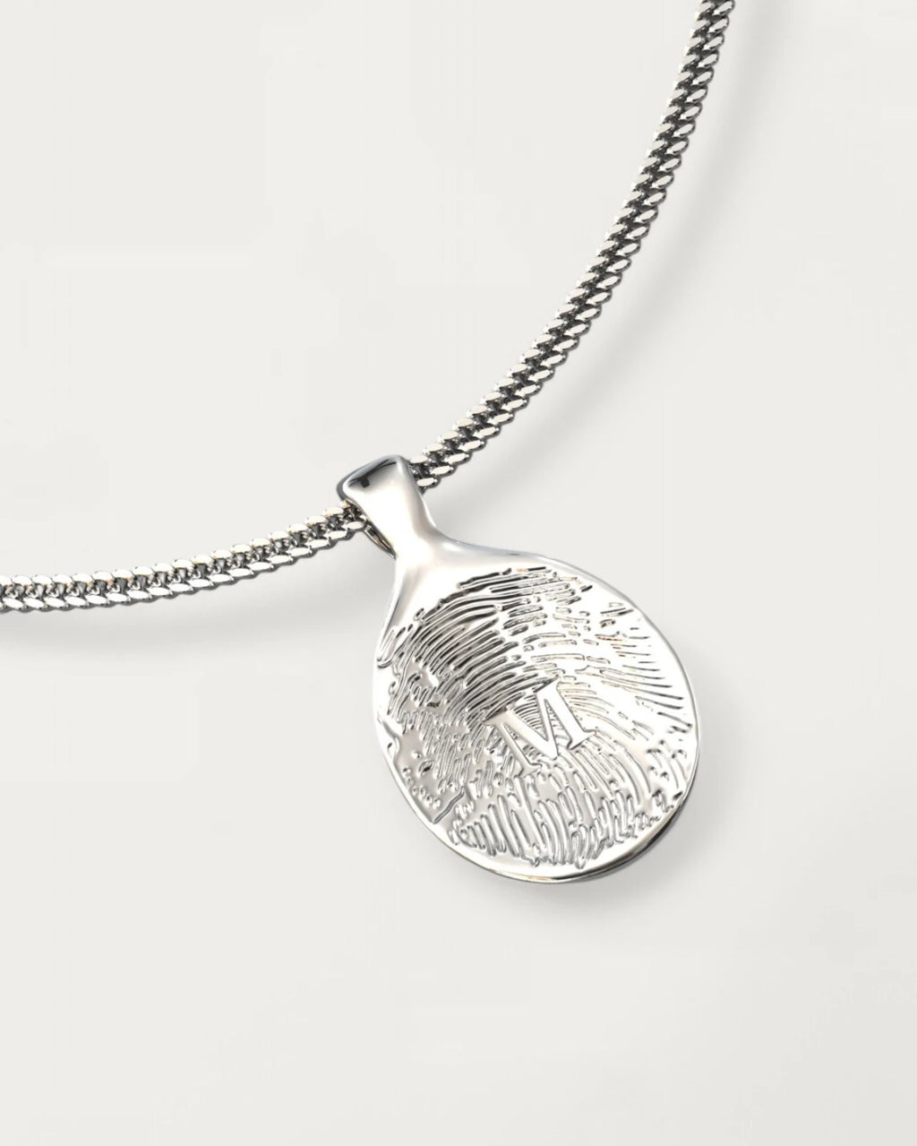 Collar Gota Personalizado con Huella  Plata